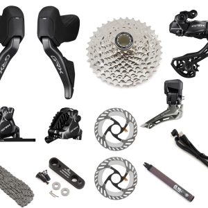 Shimano GRX RX825 Di2 Groupset (Black) (2 x 12 Speed) (Disc Brake) (New 2024)