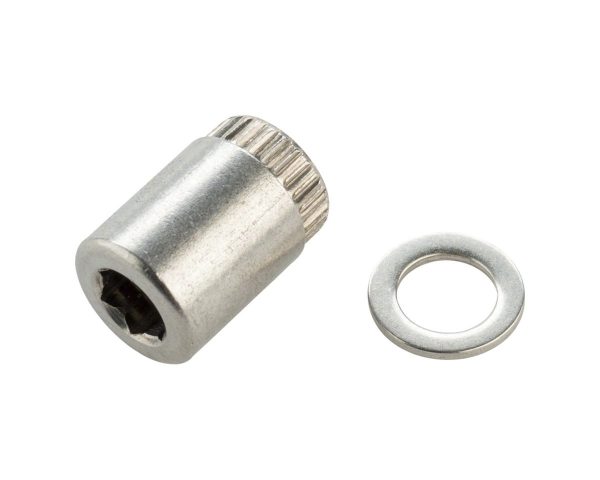 Shimano R140P/D Disc Brake Caliper Fixing Nut and Washer (Silver)