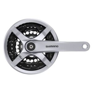 Shimano Tourney FC-TY501 Crankset (Silver) (3 x 6/7/8 speed) (Square Taper) (170mm) (42/34/24T)