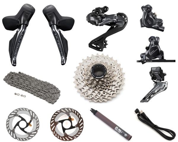 Shimano Ultegra R8100 Di2 Groupset (Black) (2 x 12 Speed) (11-30T) (Disc Brake)