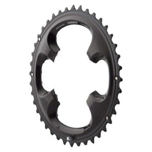 Shimano XT M8000 Chainrings (Black/Silver) (3 x 11 Speed) (Outer) (40T) (94/64mm Asym. BCD)