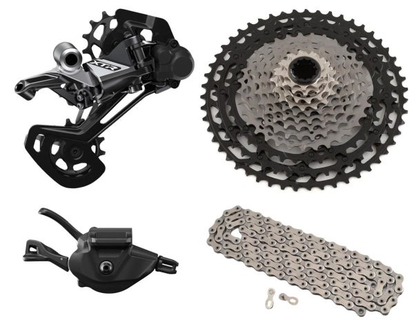 Shimano XTR M9100 Mountain Bike Mini Groupset (Grey/Black) (1 x 12 Speed) (Brakes Sold Separately)