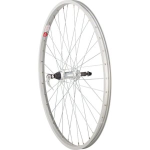 Sta-Tru Single Wall Rear Wheel (Silver) (Freewheel) (QR x 135mm) (26")