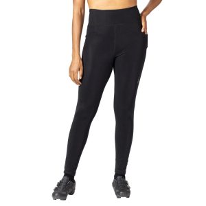 Terry Pad-less Hi-Rise Tights (Black) (L) (No Chamois)