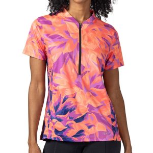 Terry Women's Actif Short Sleeve Jersey (Chroma Coral) (L)