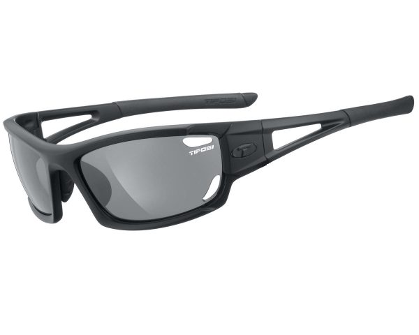 Tifosi Dolomite 2.0 Sunglasses (Matte Black) (Smoke, AC Red & Clear Lenses)