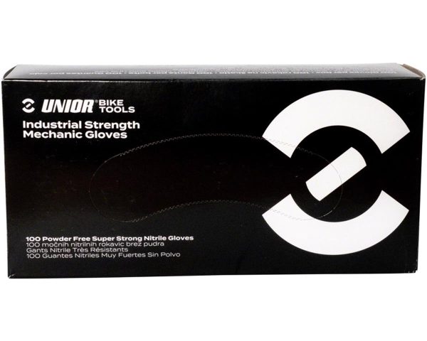 Unior Industrial Strength Nitrile Mechanic Gloves (Black) (L)