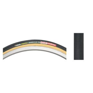 Vittoria Juniores Tubular Tire (Black/Tan) (650c) (21mm) (Folding)