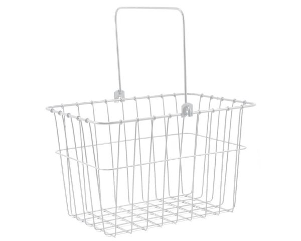 Wald 133 Standard Lift-Off Front Bike Basket (White)