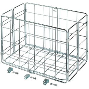 Wald 582 Side-Mount Folding Rear Basket (Silver)