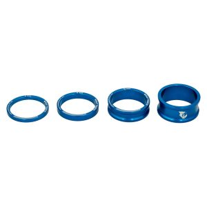 Wolf Tooth Components 1-1/8" Headset Spacer Kit (Blue) (3, 5, 10, 15mm)