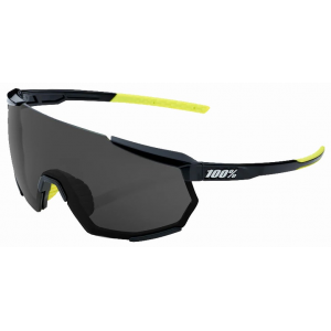 100% | Racetrap 3.0 Sunglasses Men's In Gloss Black | Rubber