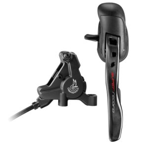 Campagnolo Super Record Ergopower Disc Brake - 12 Speed - Black / Rear / 12 Speed / LH - 160mm Flat Mount (EP21-SRD12LR6)