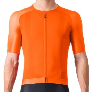 Castelli Aero Race 7.0 Short Sleeve Jersey (Brilliant Orange) (XL)