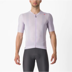 Castelli Espresso Short Sleeve Cycling Jersey - SS24 - Purple Mist / Dark Grey / Medium