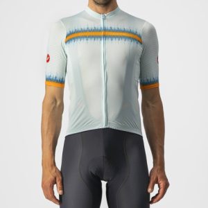 Castelli Grimpeur Short Sleeve Cycling Jersey - Light Acqua / 3XLarge