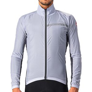 Castelli Men's Squadra Stretch Jacket (Silver Grey/Dark Grey) (M)