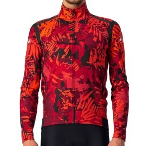 Castelli Perfetto RoS Long Sleeve Cycling Jacket - Bordeaux / Pro Red / Black / Small