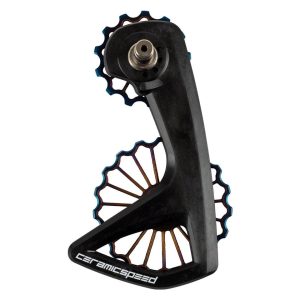 CeramicSpeed 3D Printed Ti OSPW RS System (Black/Oil Slick) (Shimano 9250/8150) (Coated Ceramic Bear