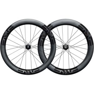 Enve SES 6.7 Disc Clincher Road Wheelset - 700c - Black / 12mm Front - 142x12mm Rear / Shimano / Centerlock / Pair / 11-12 Speed / 700c