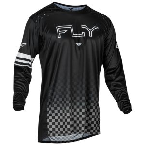 Fly Racing Youth Rayce Long Sleeve Jersey (Black) (Youth S)