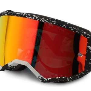 Fly Racing Youth Zone Goggles (Black/Grey) (Red Mirror/Smoke Lens)