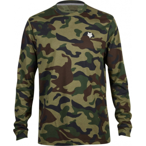 Fox Apparel | Long Sleeve Tech Jersey - Camo Men's | Size Small In Green Camo | Polyester