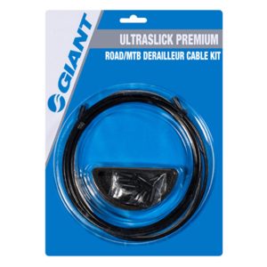 Giant UltraSlick Premium Derailleur Cable Kit (Black) (Mountain & Road) (1.1mm) (1500/2300mm) (w/Hou