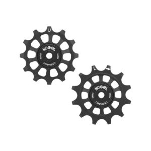 Kogel Ceramic Oversized Derailleur Pulley Wheels - Black / Road Seal/Hybrid Ceramic/Shimano R9200