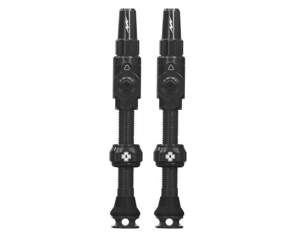 Muc-Off Big Bore Lite Tubeless Valves (Black) (Pair) (Large) (45mm)