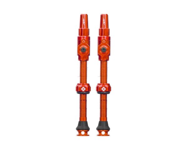 Muc-Off Big Bore Lite Tubeless Valves (Orange) (Pair) (Large) (45mm)