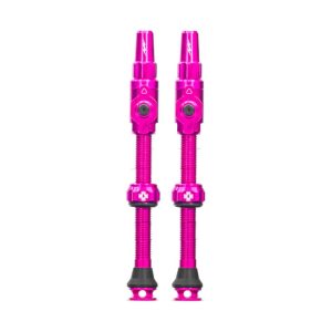 Muc-Off Big Bore Lite Tubeless Valves (Pink) (Pair) (Large) (45mm)