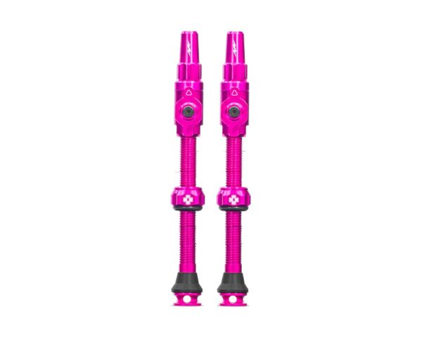 Muc-Off Big Bore Lite Tubeless Valves (Pink) (Pair) (Large) (45mm)