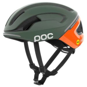 POC Omne Beacon MIPS Road Helmet - Fluorescent Orange AVIP / Epidote Green Matt / Medium / 54cm / 59cm