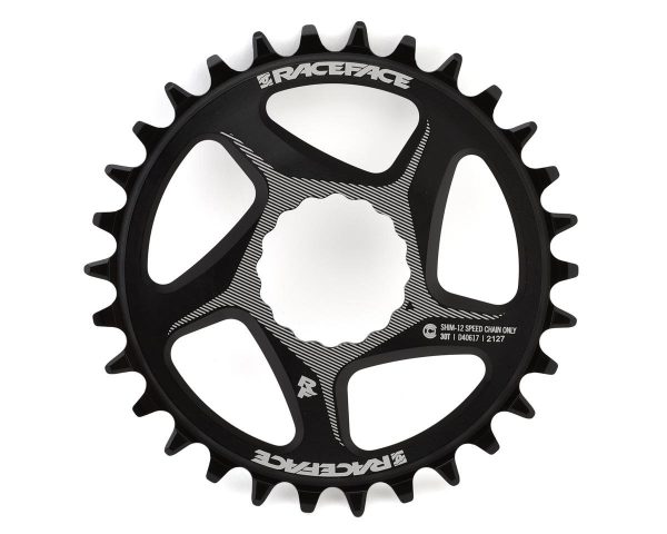 Race Face Narrow-Wide Cinch Direct Mount Chainring (Black) (Shimano 12 Speed) (Single) (30T) (Alumin