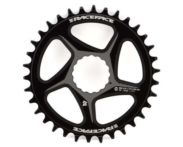 Race Face Narrow-Wide Cinch Direct Mount Chainring (Black) (Shimano 12 Speed) (Single) (34T) (Alumin