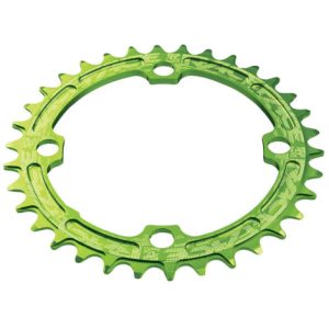 Race Face Narrow/Wide Single Chainring - Green / 34 / 4 Arm, 104mm