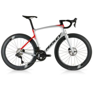 Ridley Noah Fast Disc Ultegra Di2 SC55 Carbon Road Bike - Silver / Red / Medium