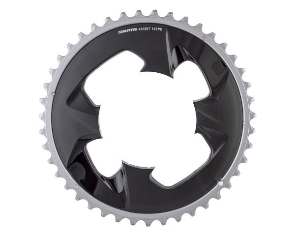 SRAM Force Wide AXS Chainrings (Polar Grey) (2 x 12 Speed) (94mm BCD) (Outer) (43T)