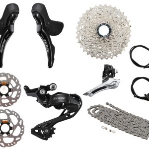 Shimano 105 R7100 Mechanical Road Groupset (Black) (2 x 12 Speed) (Hydraulic Disc Brake)