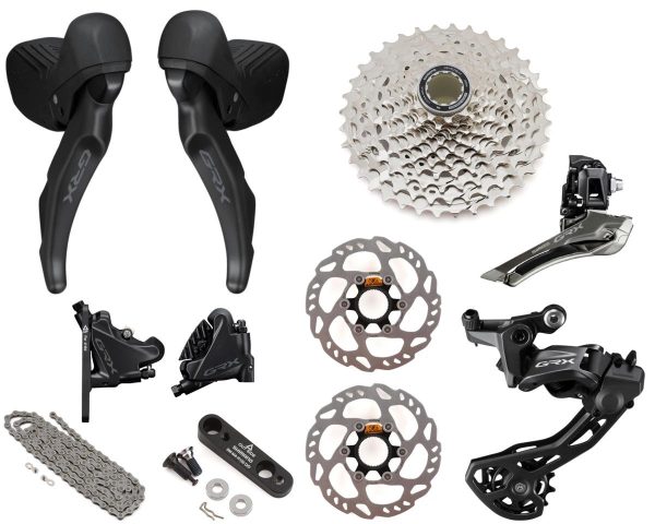 Shimano GRX RX610 Gravel Groupset (Black) (2 x 12 Speed) (11-36T)