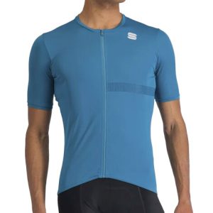 Sportful Matchy Short Sleeve Cycling Jersey - Berry Blue / Medium