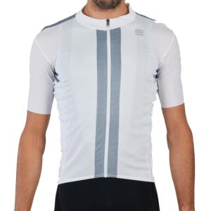 Sportful Strike Short Sleeve Cycling Jersey - White / Black / Large