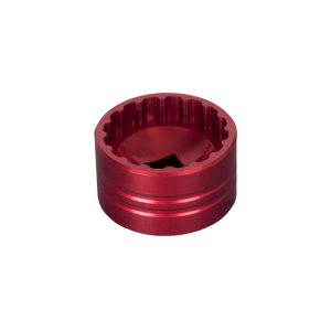 Unior 1671 16-Notch Aluminum Bottom Bracket Socket Tool (Red) (16 Notches) (1/2" Drive)