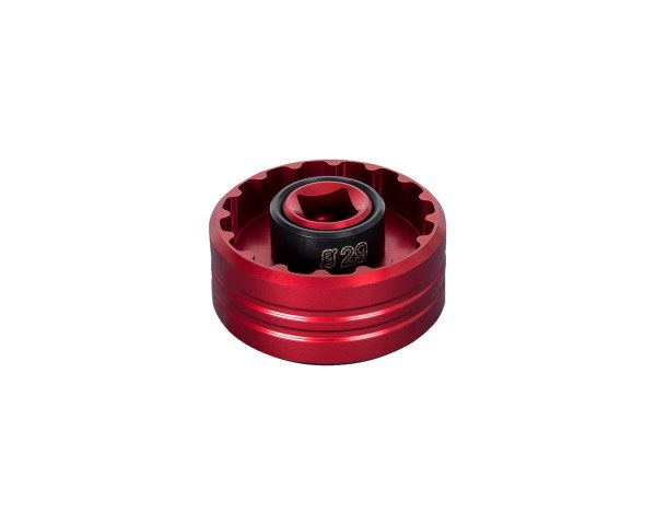 Unior 1671 T47 Aluminum Bottom Bracket Socket Tool (Red) (12 & 16 Notches) (1/2" Drive)