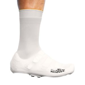 VeloToze Silicone Cycling Shoe Covers (White) (L)