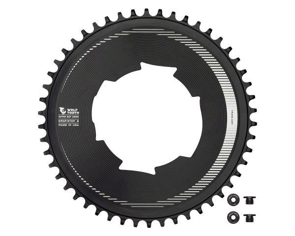 Wolf Tooth Components Aero Chainring (Black) (Drop-Stop B) (Single) (50T) (For SRAM 107 BCD Crankset