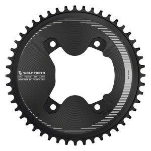 Wolf Tooth Components Aero Chainring (Black) (GRX 800 Series) (Drop-Stop ST) (Single) (46T) (110mm S