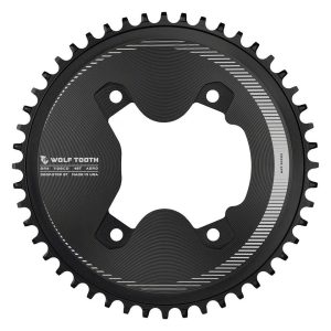 Wolf Tooth Components Aero Chainring (Black) (GRX 800 Series) (Drop-Stop ST) (Single) (48T) (110mm S