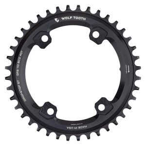 Wolf Tooth Components Asymmetric Chainring for Shimano GRX Cranksets (Black) (Drop-Stop ST) (Single)